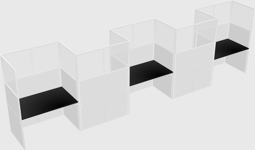 Rectangular cubicles