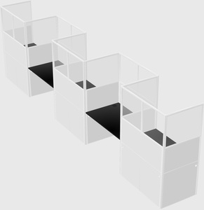 Rectangular cubicles