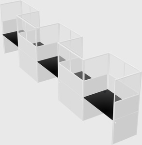Rectangular cubicles