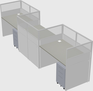 Rectangular cubicles