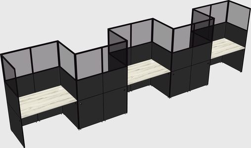 Rectangular cubicles
