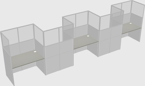 Rectangular cubicles