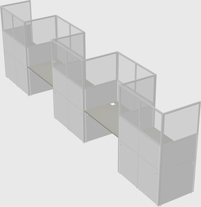 Rectangular cubicles