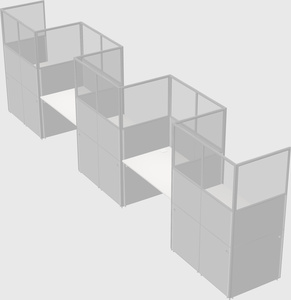 Rectangular cubicles