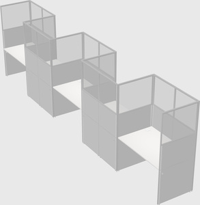 Rectangular cubicles