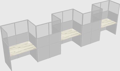 Rectangular cubicles