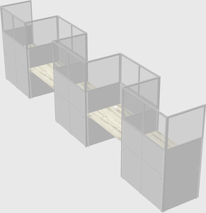 Rectangular cubicles
