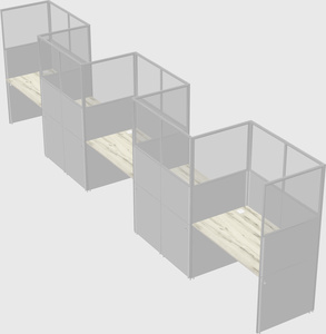 Rectangular cubicles