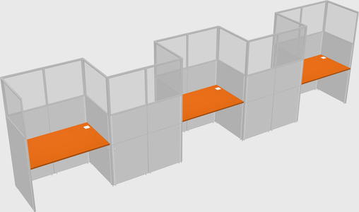 Rectangular cubicles