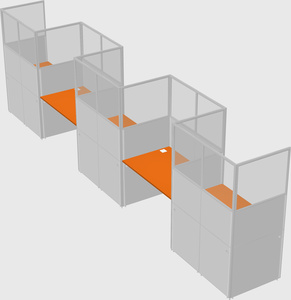 Rectangular cubicles