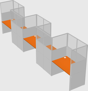 Rectangular cubicles