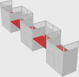 Rectangular cubicles