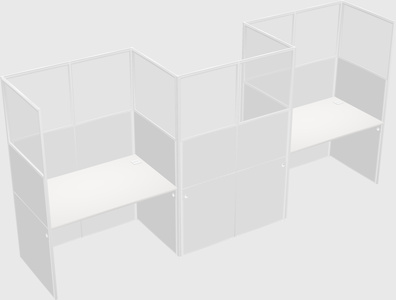 Rectangular cubicles