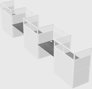 Rectangular cubicles