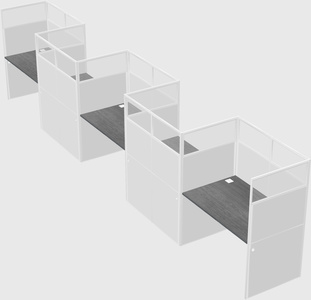 Rectangular cubicles