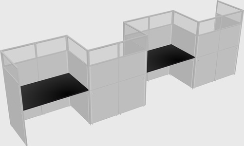 Cabines rectangulaires