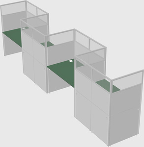 Rectangular cubicles