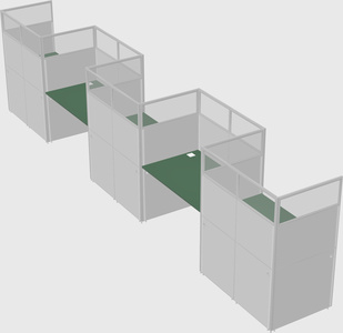 Rectangular cubicles