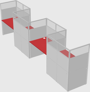 Rectangular cubicles