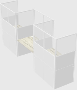 Cabines rectangulaires