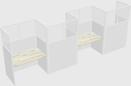 Rectangular cubicles