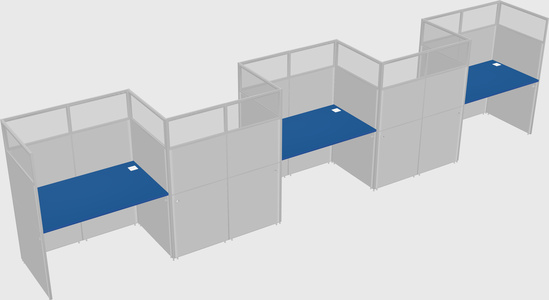 Rectangular cubicles