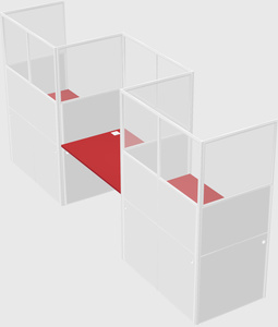 Rectangular cubicles