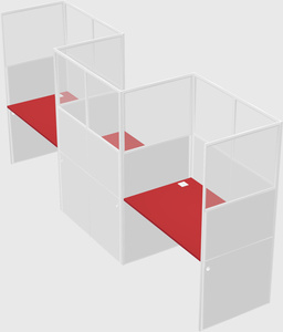 Rectangular cubicles