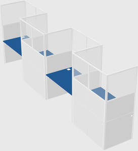 Rectangular cubicles