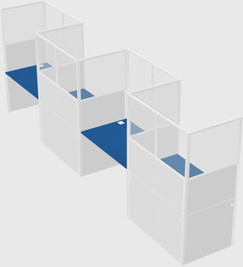 Rectangular cubicles