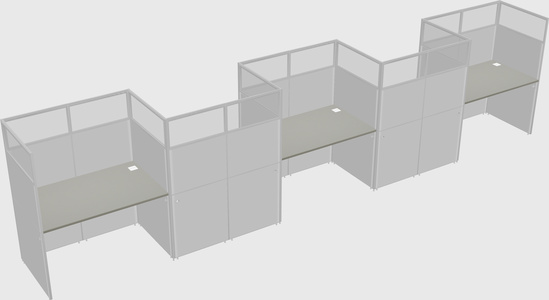Rectangular cubicles