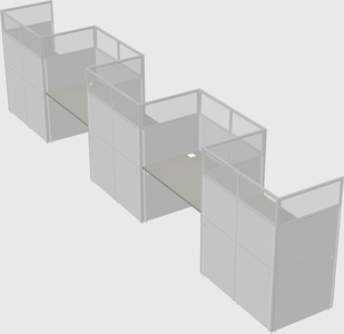 Rectangular cubicles