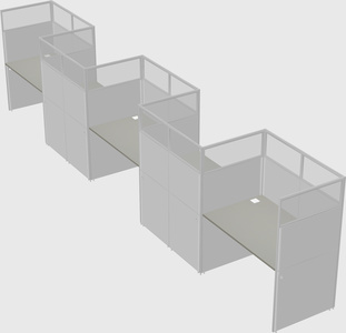 Rectangular cubicles