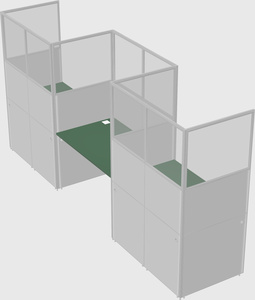 Rectangular cubicles
