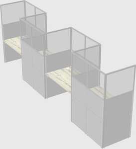 Rectangular cubicles