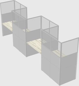 Rectangular cubicles