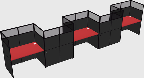 Rectangular cubicles