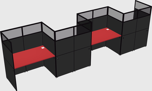 Rectangular cubicles