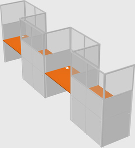 Rectangular cubicles