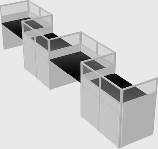 Rectangular cubicles