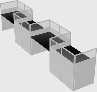 Rectangular cubicles