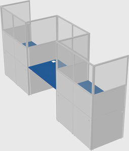 Rectangular cubicles