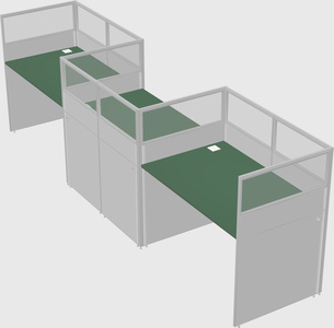 Rectangular cubicles
