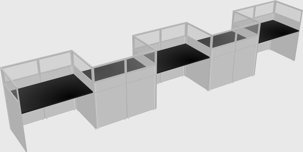 Rectangular cubicles