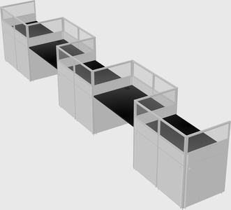 Rectangular cubicles