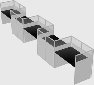 Rectangular cubicles