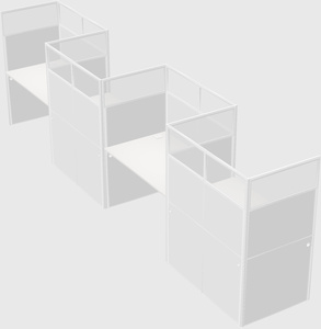 Rectangular cubicles