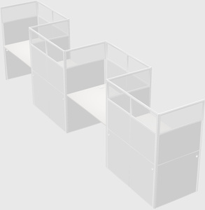 Rectangular cubicles