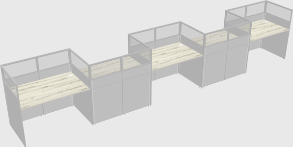 Rectangular cubicles