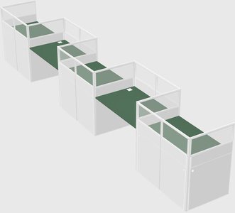 Rectangular cubicles